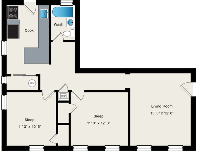 Floorplan - 1640 N Damen Apartments