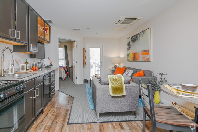 1 BR, 1 BA - Kitchen/Living Room - Latitude | Student Housing