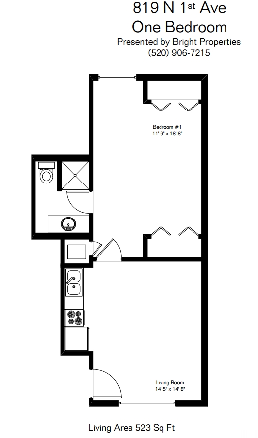 1BR/1BA - University Lofts