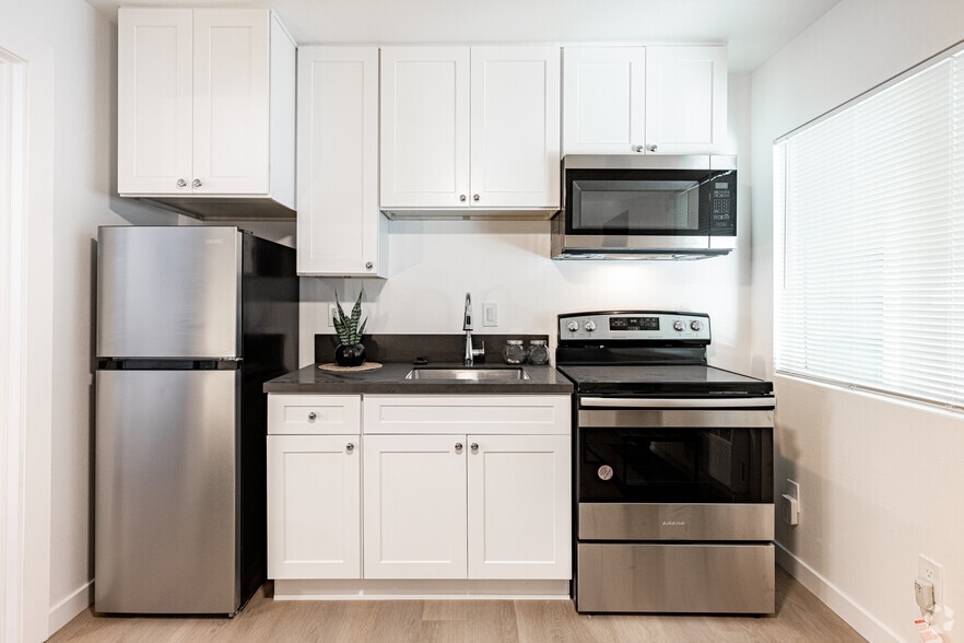 1BR, 1BA - 390SF - Kitchen - The Jade