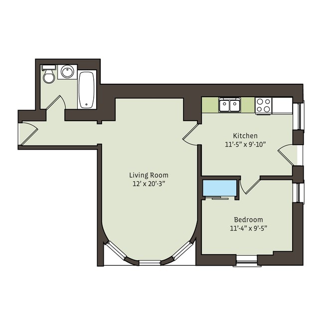 Floorplan - 5405-5407 S. Woodlawn Avenue