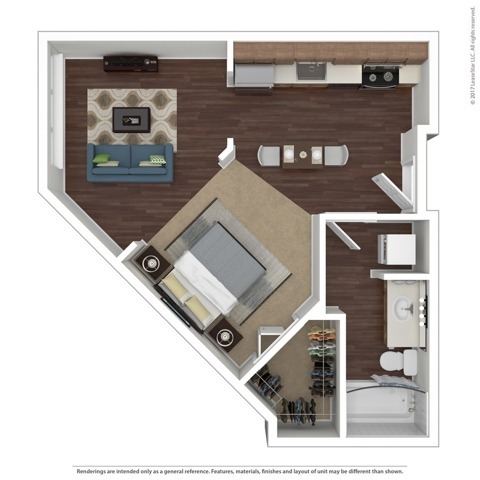 Floorplan - The Noble Apartments