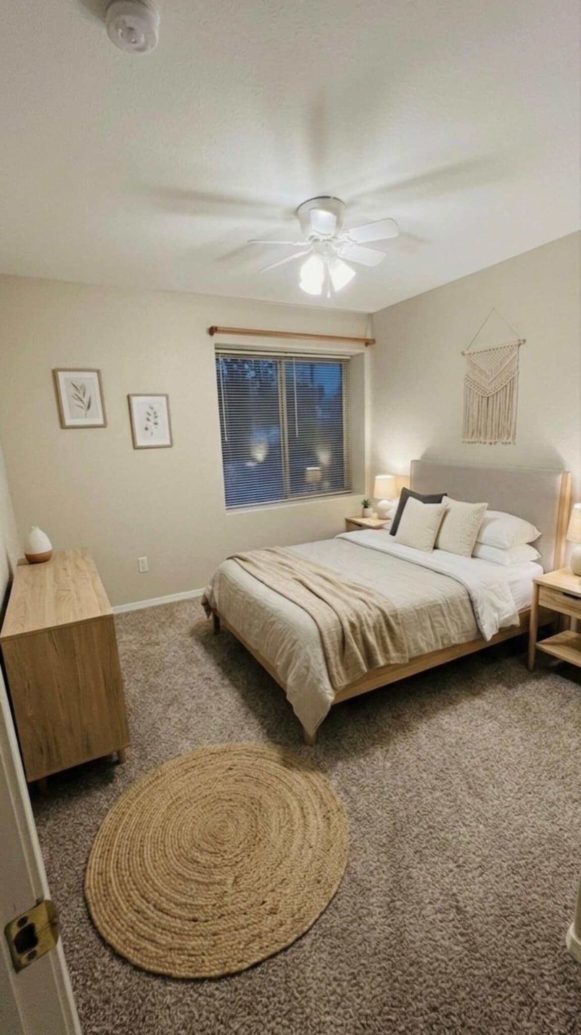 Basement full bedroom virtually staged to show possible furniture placement - 2563 Malpaso Pt