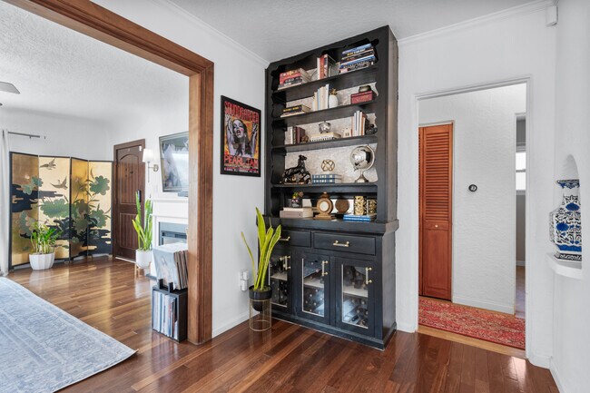 Built in antique hutch in the dining room. - 1150 W 25th St