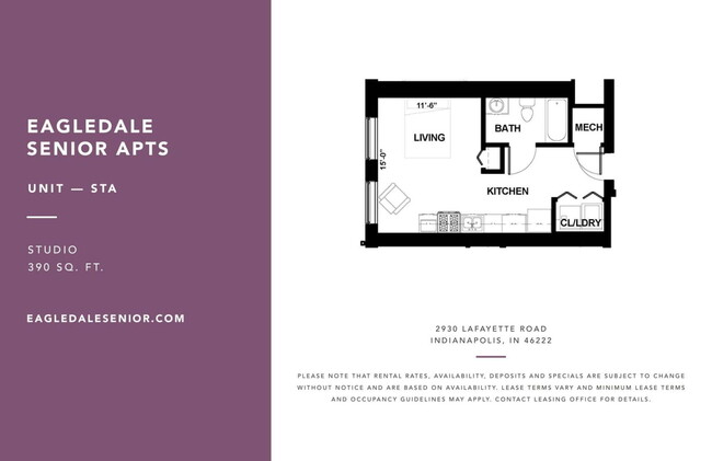 Floorplan - Eagledale Senior Apartments