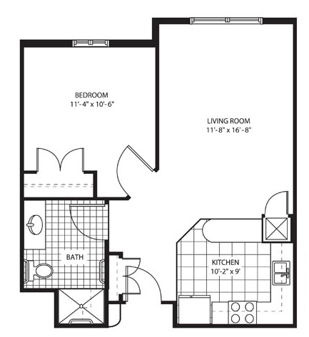 1BR/1BA - Glenbrook at Palm Bay- Senior Living at Ease