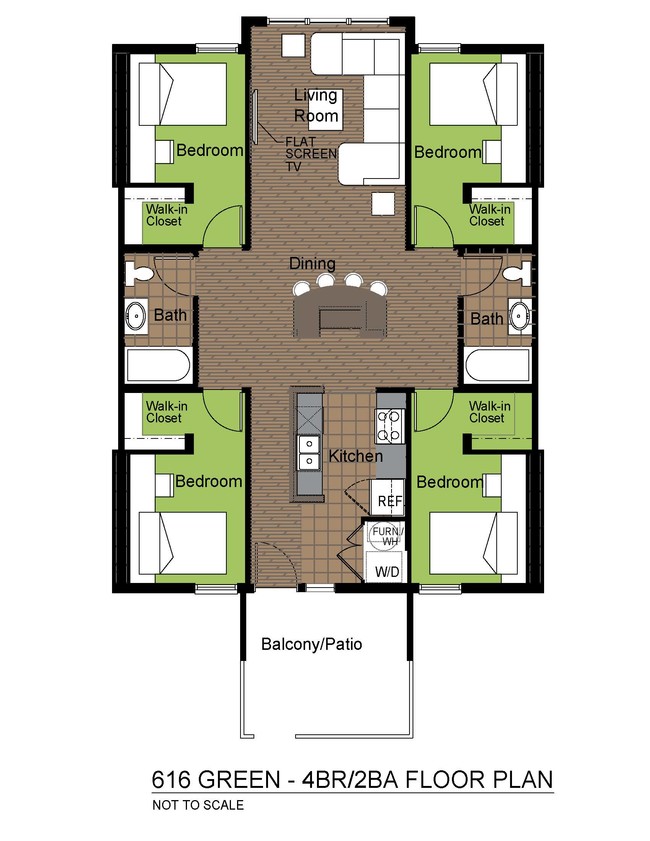 Floorplan - Green Street Towers