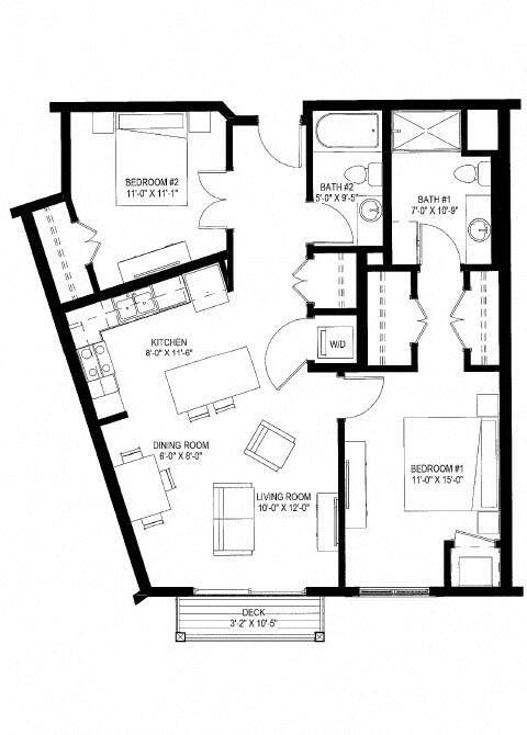 Floorplan - The Legends of Cottage Grove 55+ Apartments