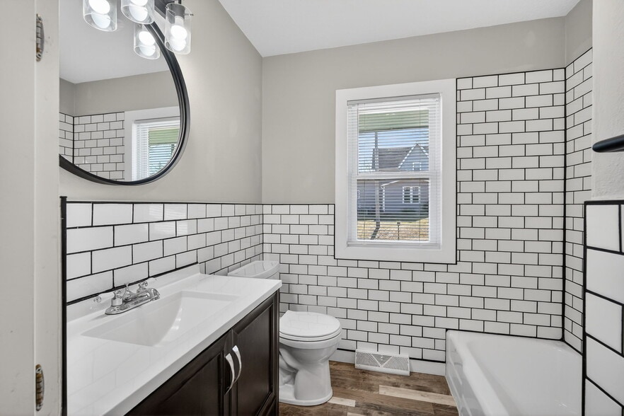 Full bath main level - 135 Elm St