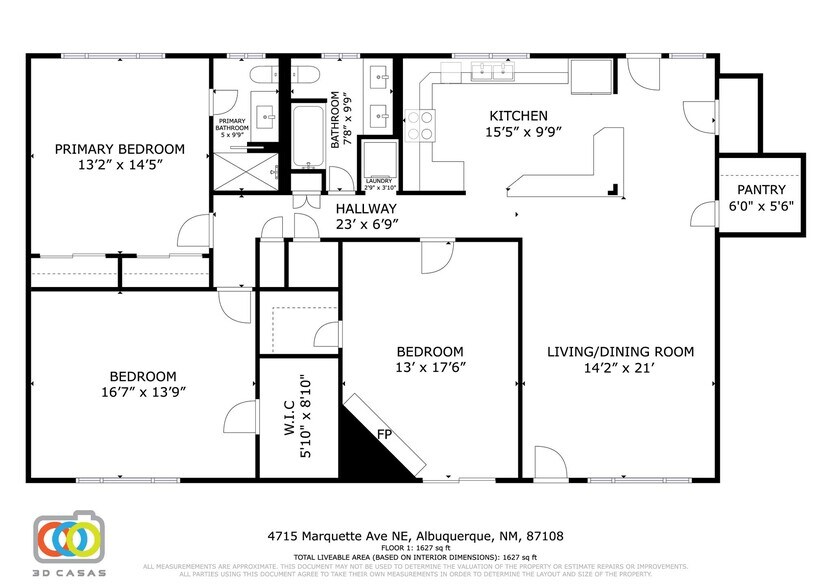 floor plan - 4715 Marquette Ave NE