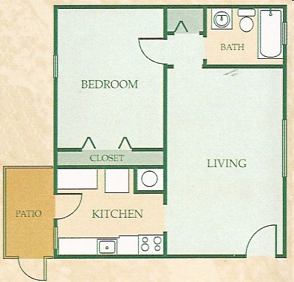 1BR/1BA - The Harrison