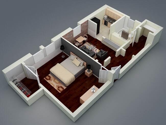 Floorplan - Brookmore Apartments