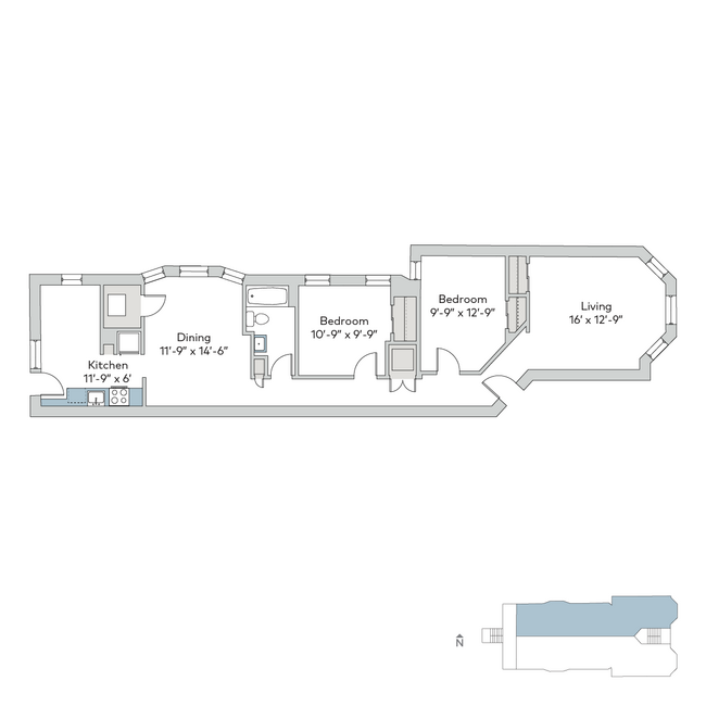 Floorplan - 5532 S. Kimbark Avenue