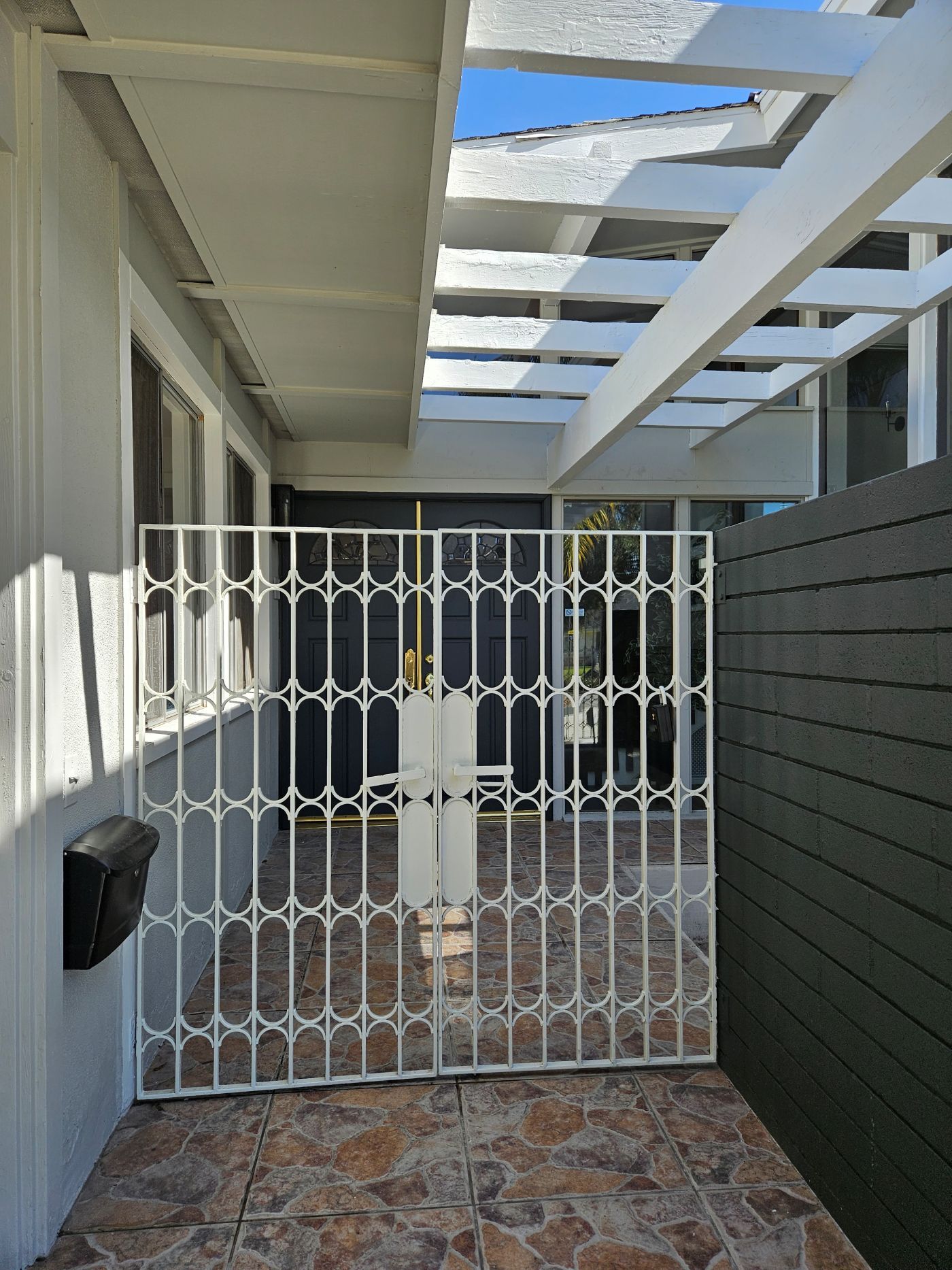 Gated front door - 3657 Broadmoor Blvd