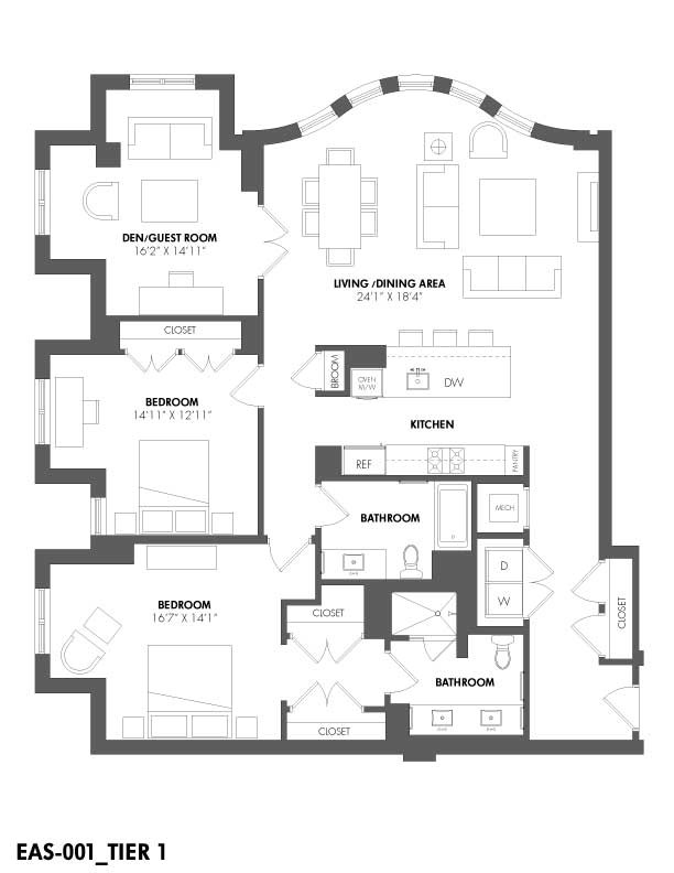 Floorplan - The Residences at Eastern Market