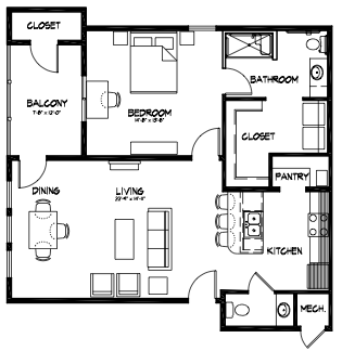 Floorplan - The Heights at Fairway Flats