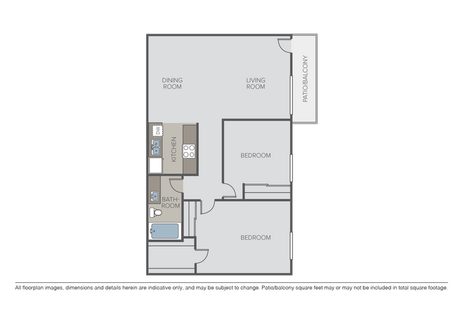 2 Bedroom 1 Bath - Briarwood at Central Park
