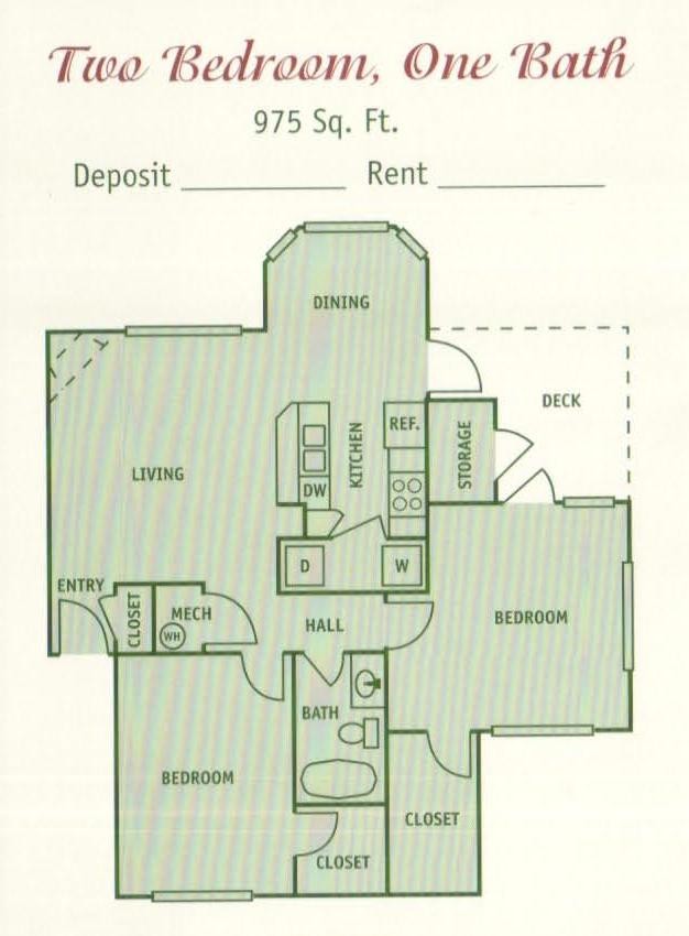 Floorplan - Saratoga Apartments