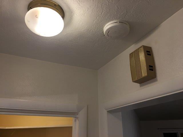 Hallway ceiling with doorbell, fire alarm, + light. - 60 Cold Springs Rd, Apt