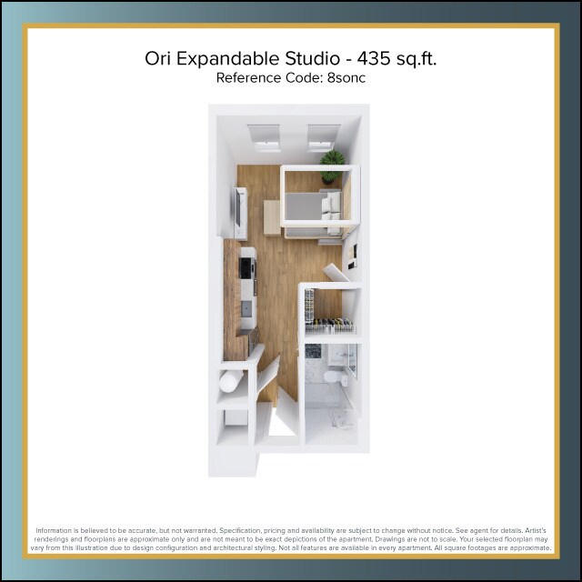 Floorplan - The Residences at East 801 Whiting Street
