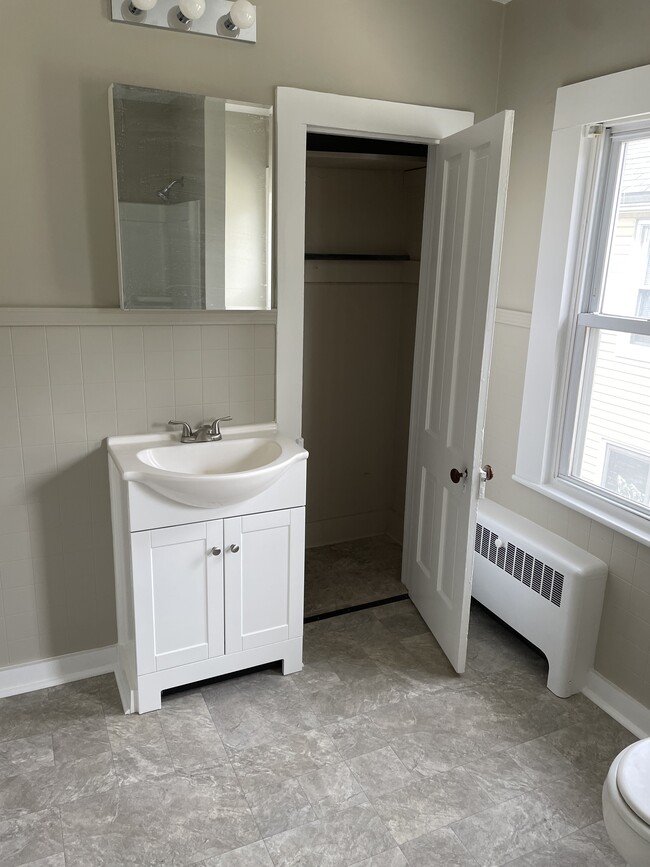 Bathroom Vanity and Closet - 1309 Quincy Ave