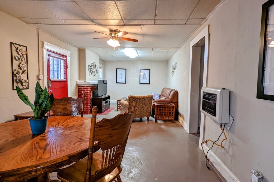 Living Room and Dining Room - 418 Fewel St