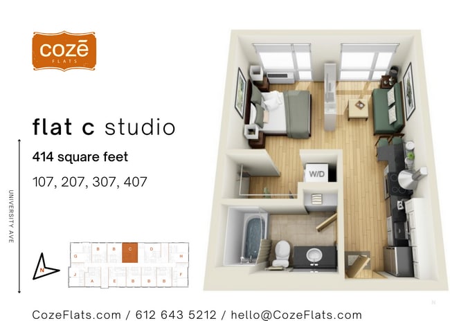 Floorplan - Coze Flats