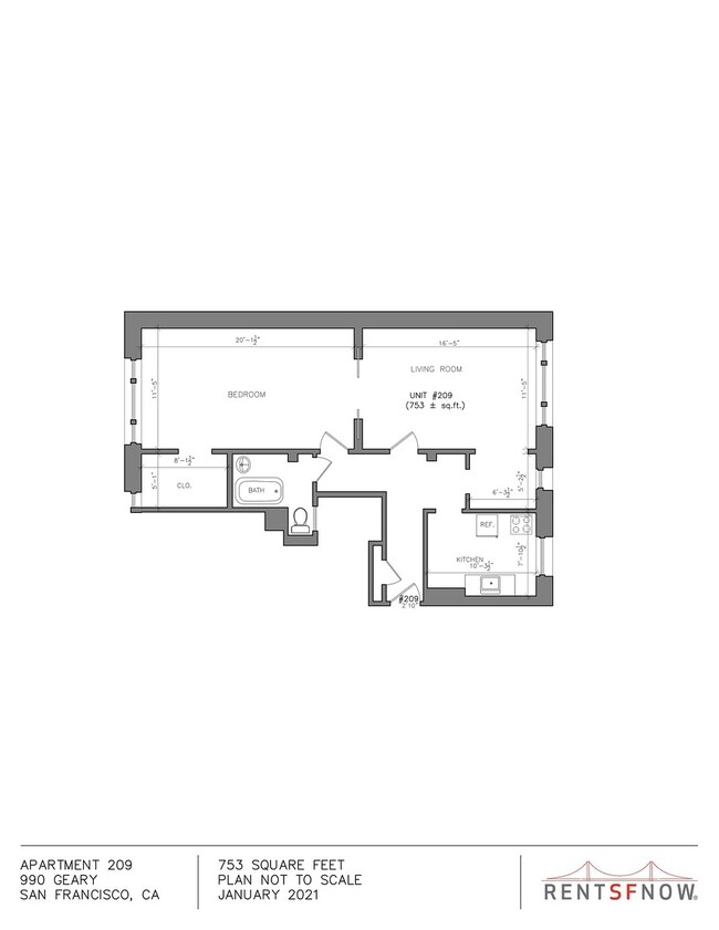 Floorplan - 990 Geary