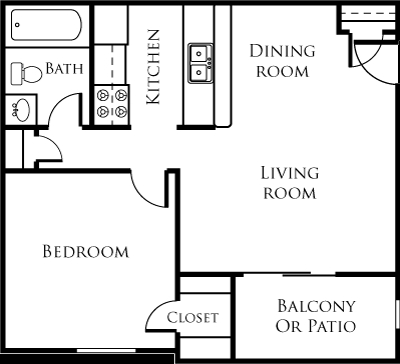 1BR/1BA - Mission Creek Apartments