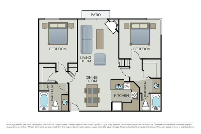 Floorplan - Essex Properties at Miracle Mile