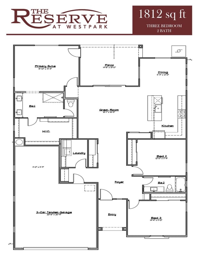 Floorplan - The Reserve at Westpark IV