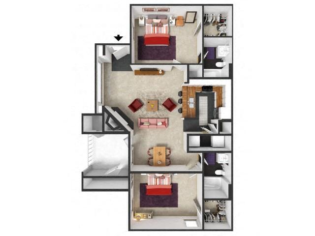 Floorplan - Village at Caldwell Mill