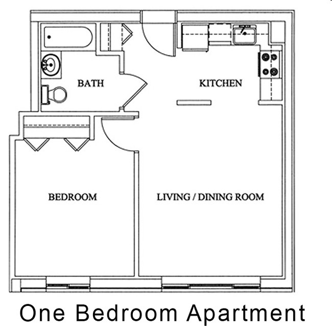 1BR/1BA - Montclare Senior Residences