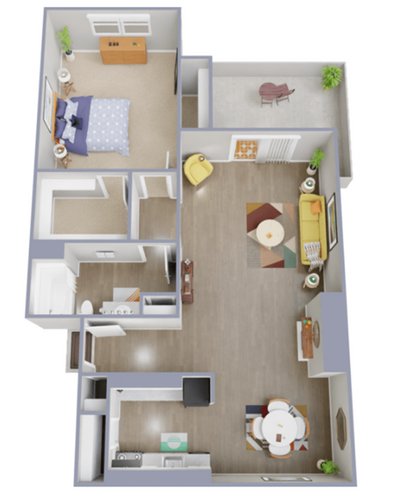 A6 Floorplan - Palatia Apartment Homes