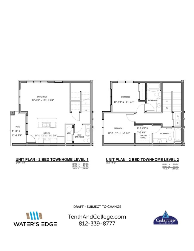 Floorplan - Waters Edge Apartments Bloomington