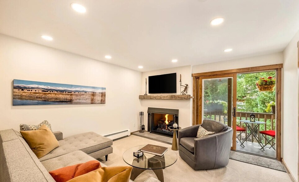 Woodburning Firplace Views of Golden Peak Distance - 1040 Vail View Dr
