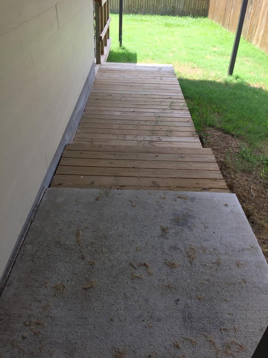 Covered walkway - 112 Brookside Dr