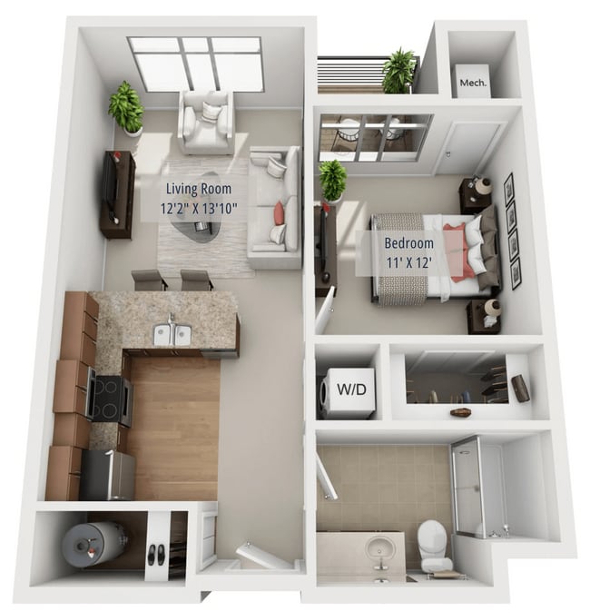 Floorplan - The Enclave Luxury Apartments
