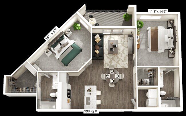 Floorplan - The Flats at Laurel & Pine