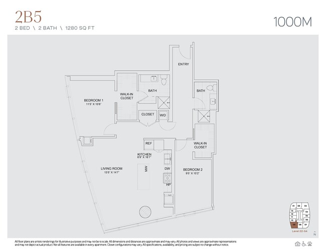 Floorplan - 1000M