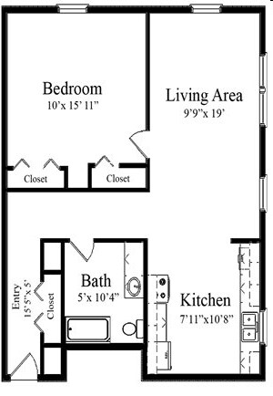 1BR/1BA - Boltwood Apartments