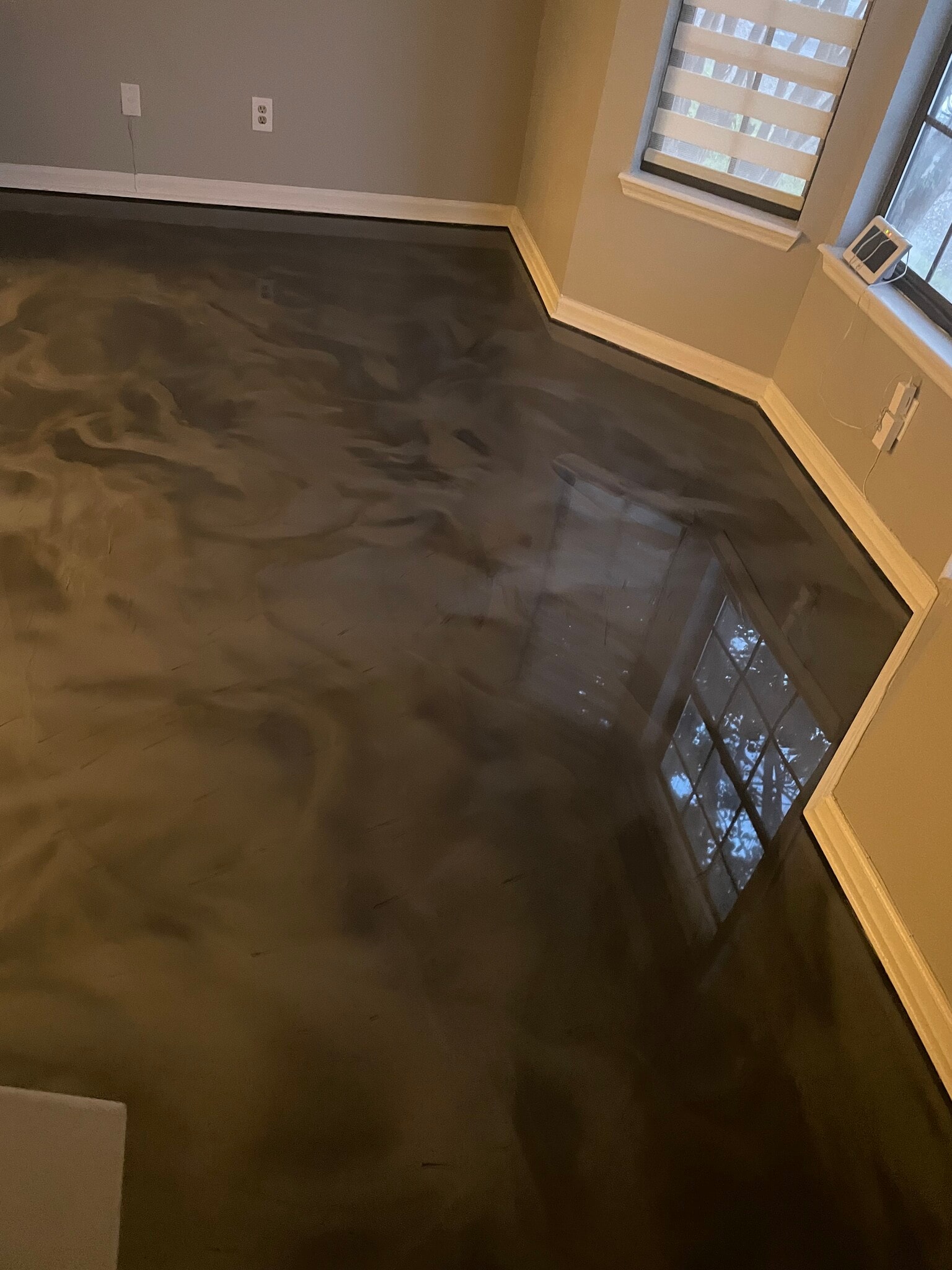 Epoxy Floor lower level - 105 Ellington Pl