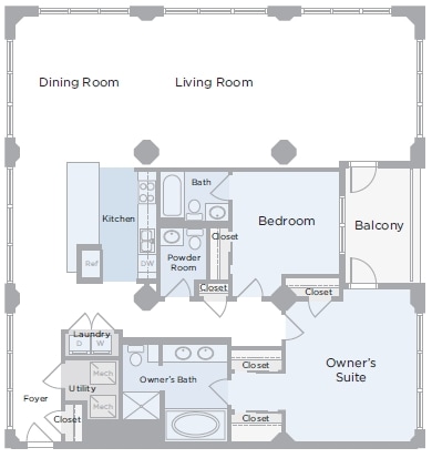 2BR/2.5BA - Silo Point