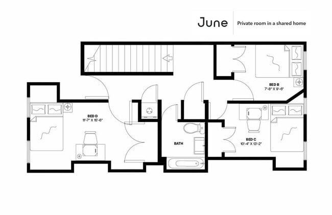 Building Photo - Private bedroom in 4 bed/2 bath Home