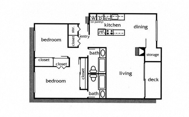 Floorplan - Garden Park Apartments