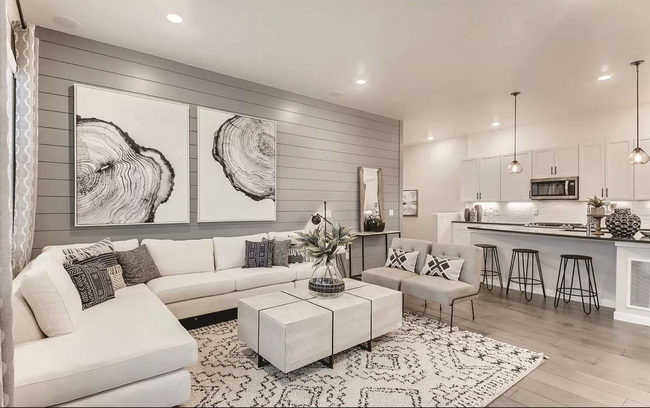 Living Room with fireplace and office attached - 12538 Lake Trail St