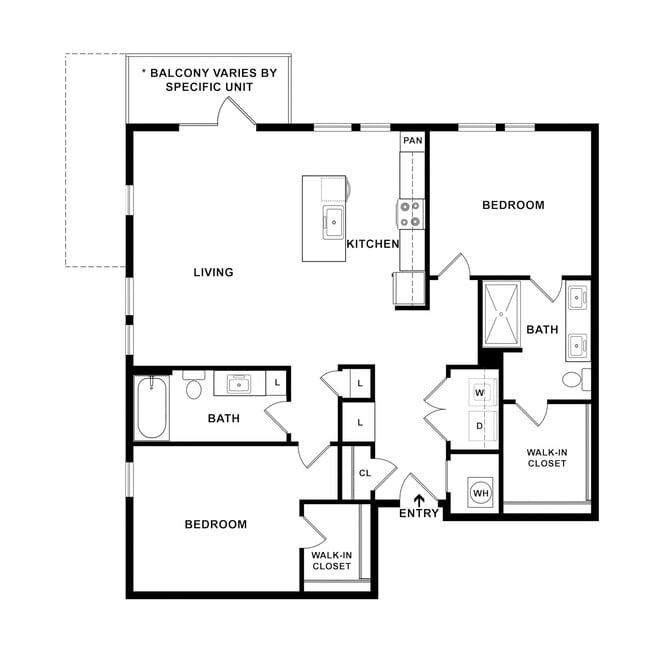 Floorplan - FIFTEEN51 Apartments of Lexington