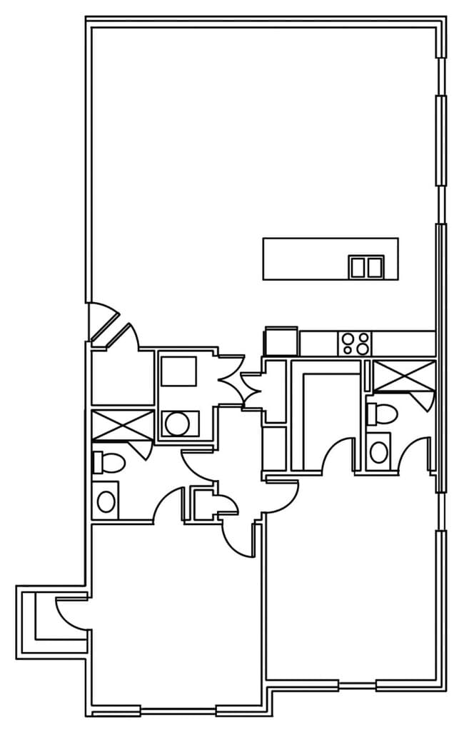 Unit 201 - The Village Courtyard Apartments