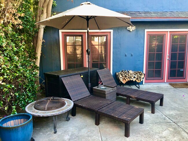 Private Patio and Yard - 7506 Hampton Ave