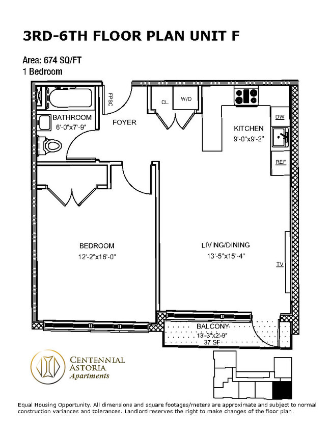 Floorplan - Centennial Astoria Apartments